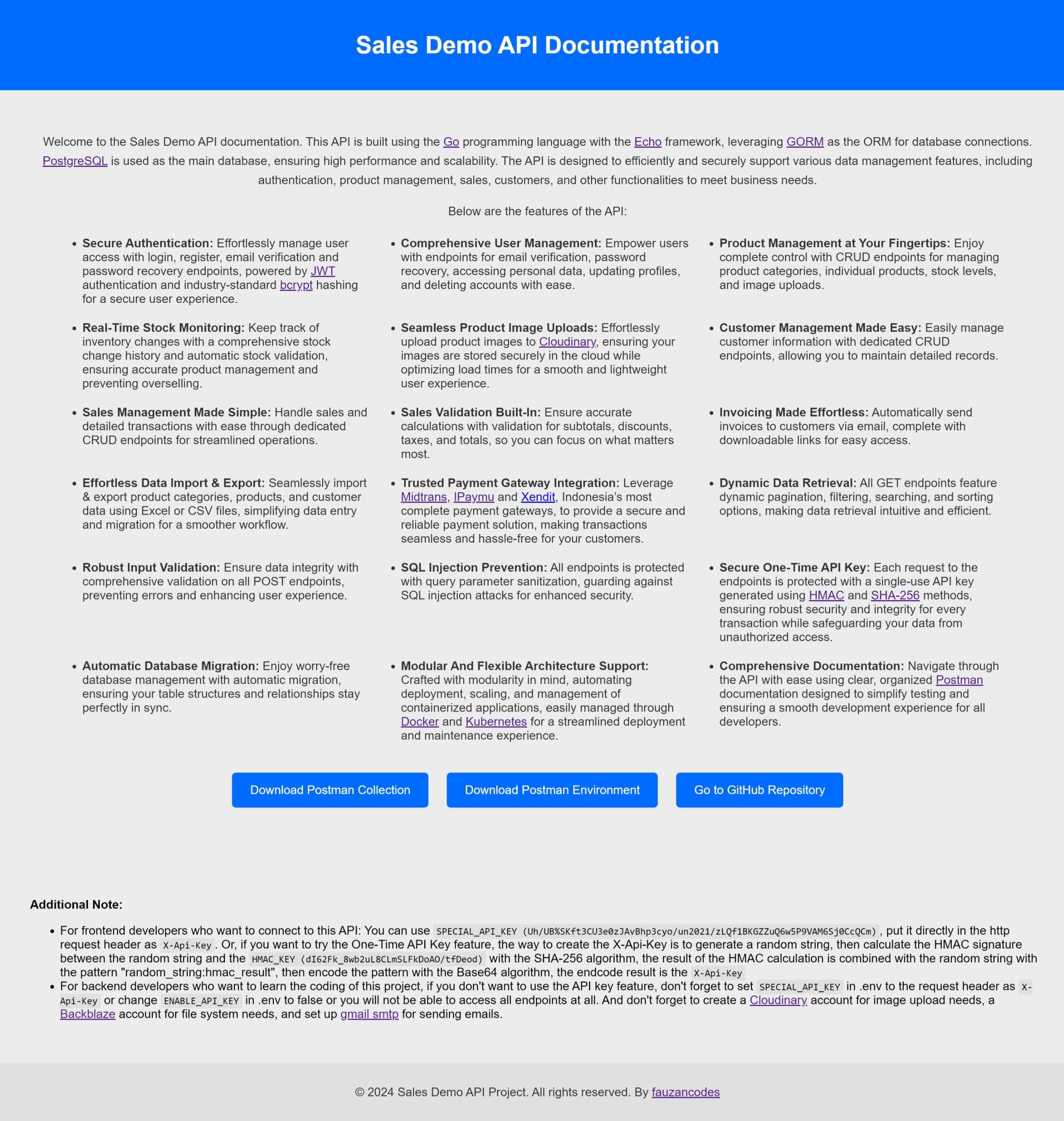 Sales Demo API