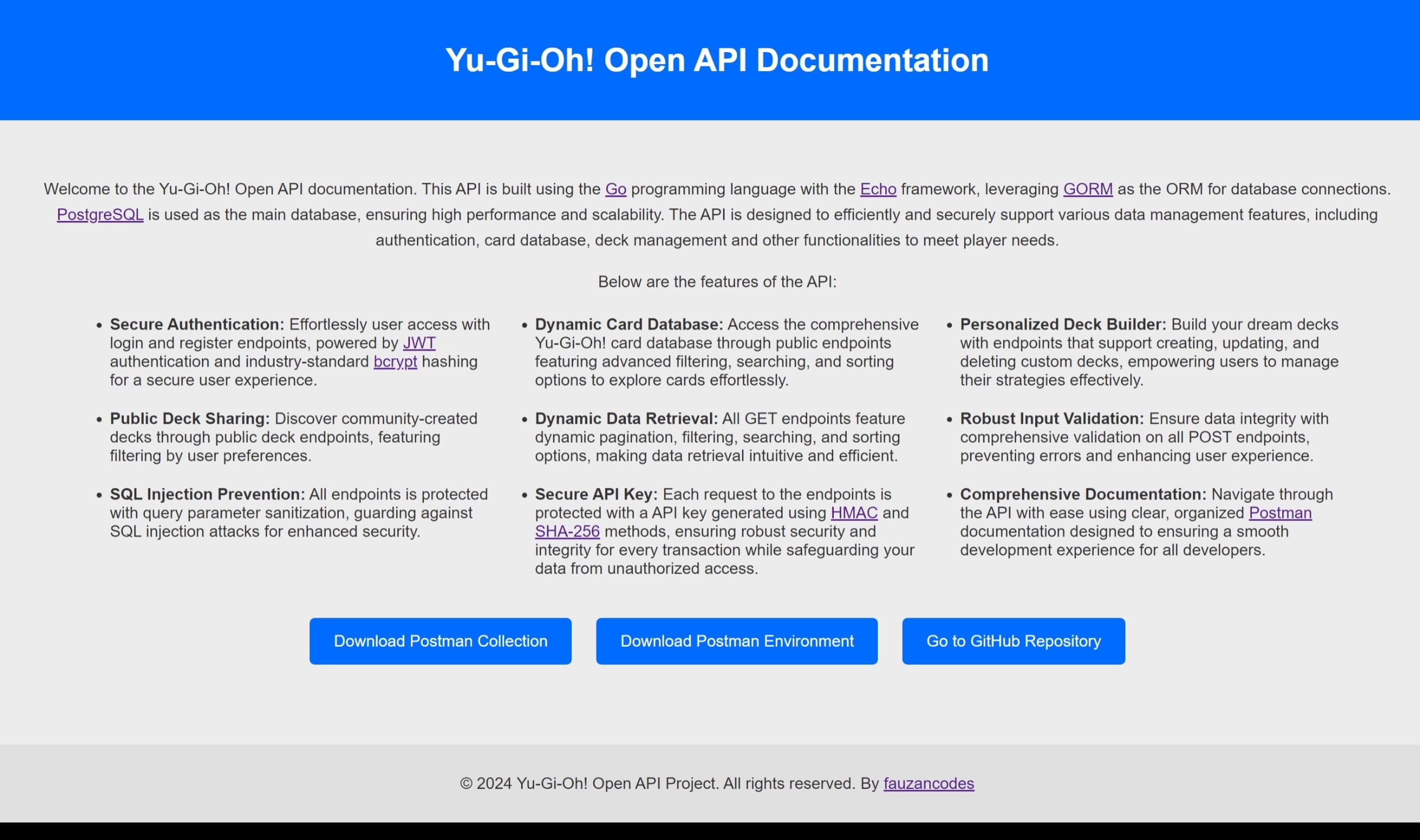 Yu-Gi-Oh! Open Api