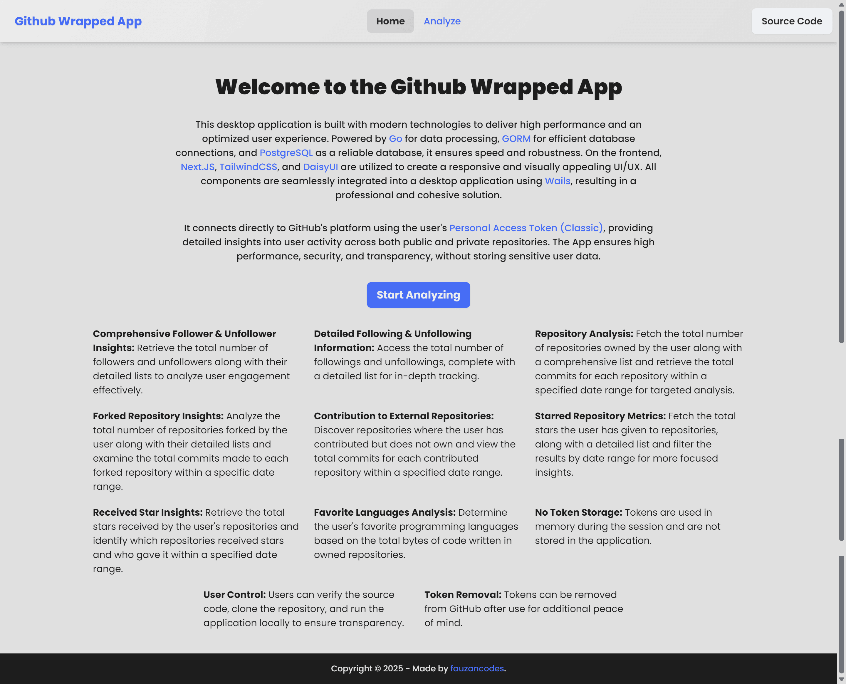 Github Wrapped App